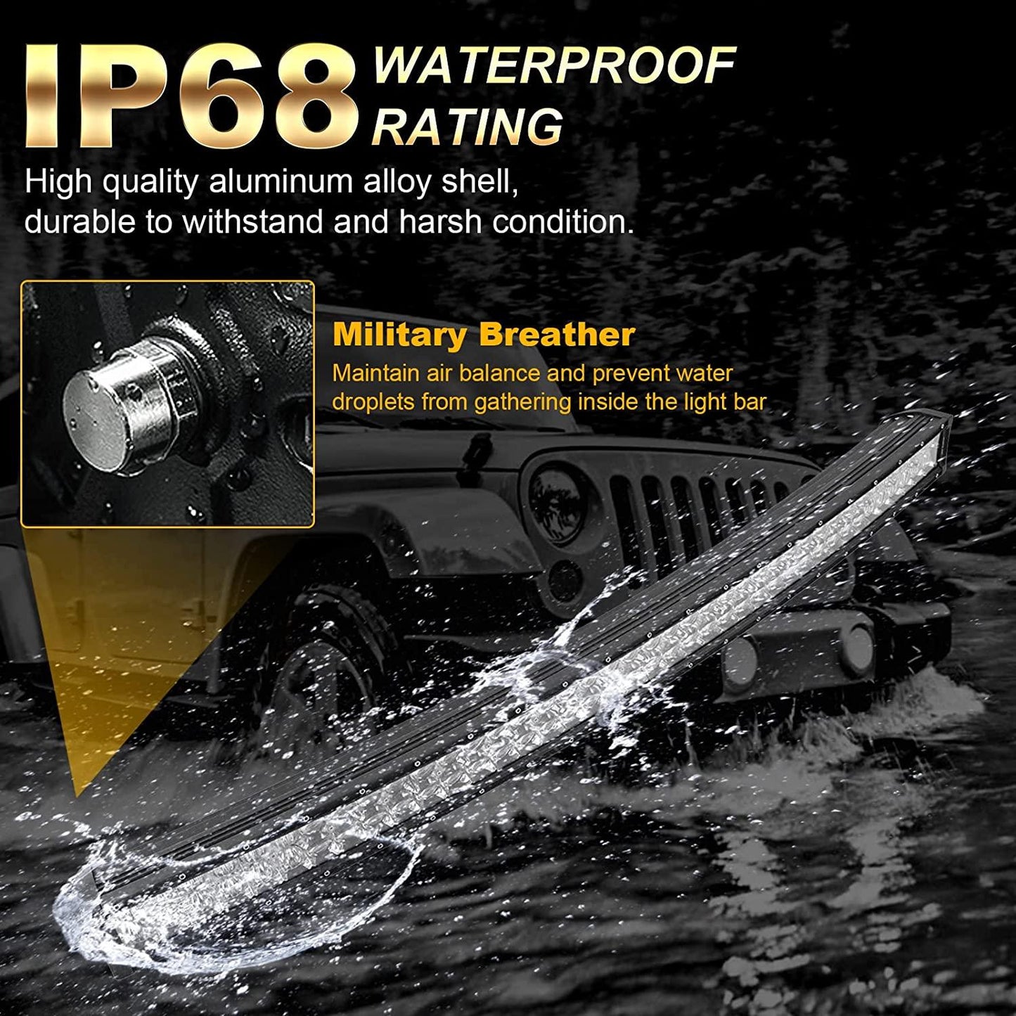 42 Inch 5D Series LED Light Bar & Car Roof Windshield LED Light Bar Mounting Bracket for 2014-2019 Can-Am Commander 1000 800 Models