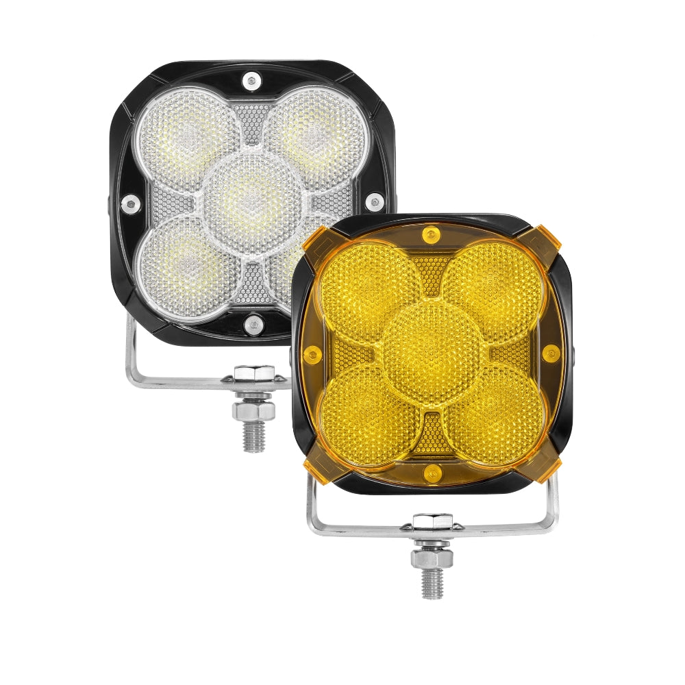 XP-ULTRA Series 4.5 Inch LED Pod Lights Off Road Lights with Amber Backlight