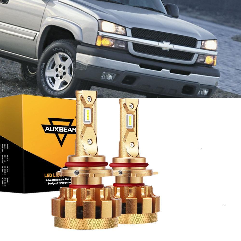 Para 2003-2004 Chevrolet Silverado 2500 F-16 Plus Series Canbus incorporado Grado automotriz 14000LM Bombillas LED Paquete de haz alto y bajo