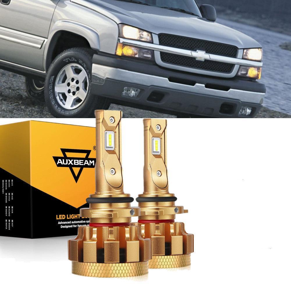 Para 2003-2004 Chevrolet Silverado 2500 F-16 Plus Series Canbus incorporado Grado automotriz 14000LM Bombillas LED Paquete de haz alto y bajo