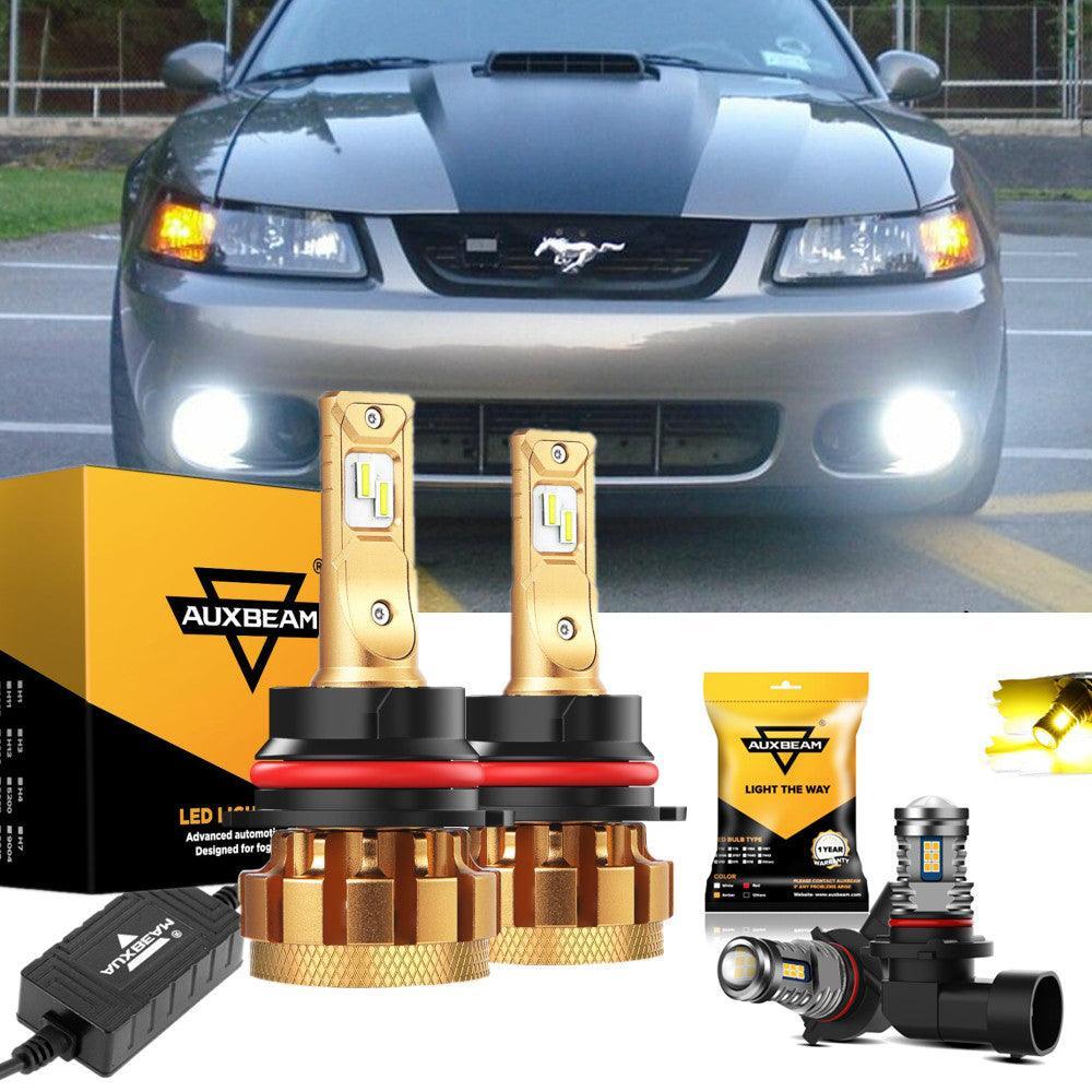 Para Ford Mustang SVT COBRA F-16 Plus Series 2003-2004 Canbus integrado grado automotriz 14000LM bombillas LED paquete de haz alto y bajo
