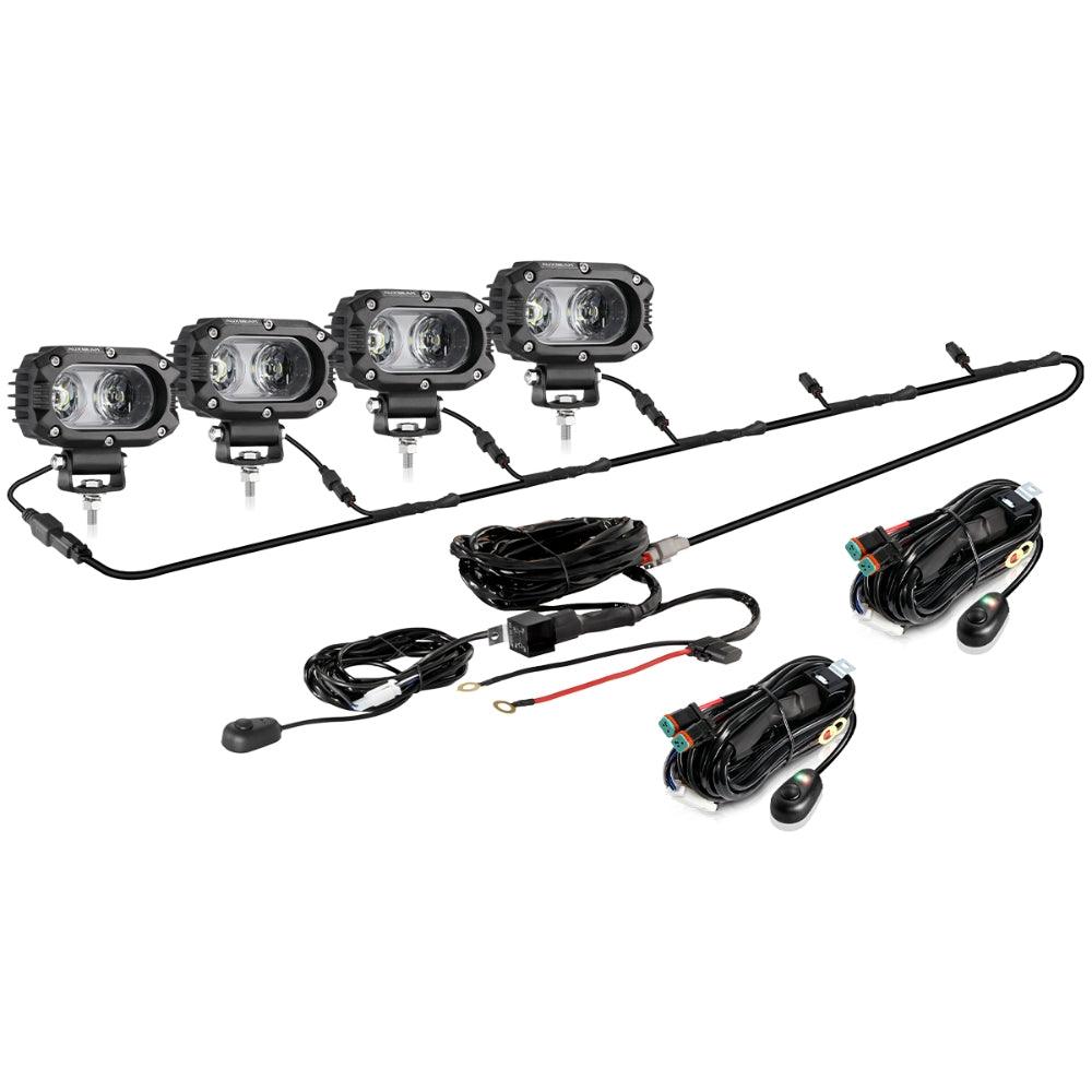 R4 Series 4 Inch 60W Lentille Corrugée 120° LED Pods