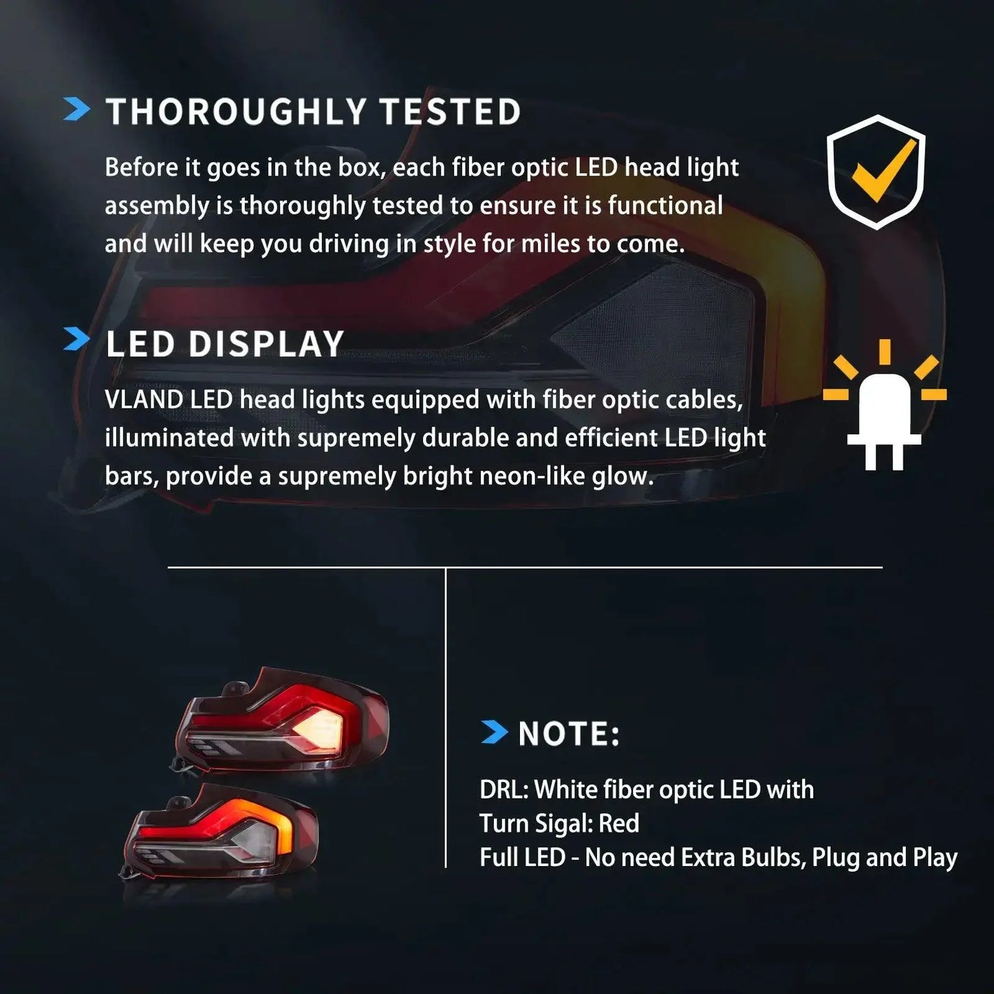 LED Tail Lights Assemly With Start-up Animation Effect (Pre-order) For 2014-2021 BMW 2 Series (F22 F23) M2 (F87)