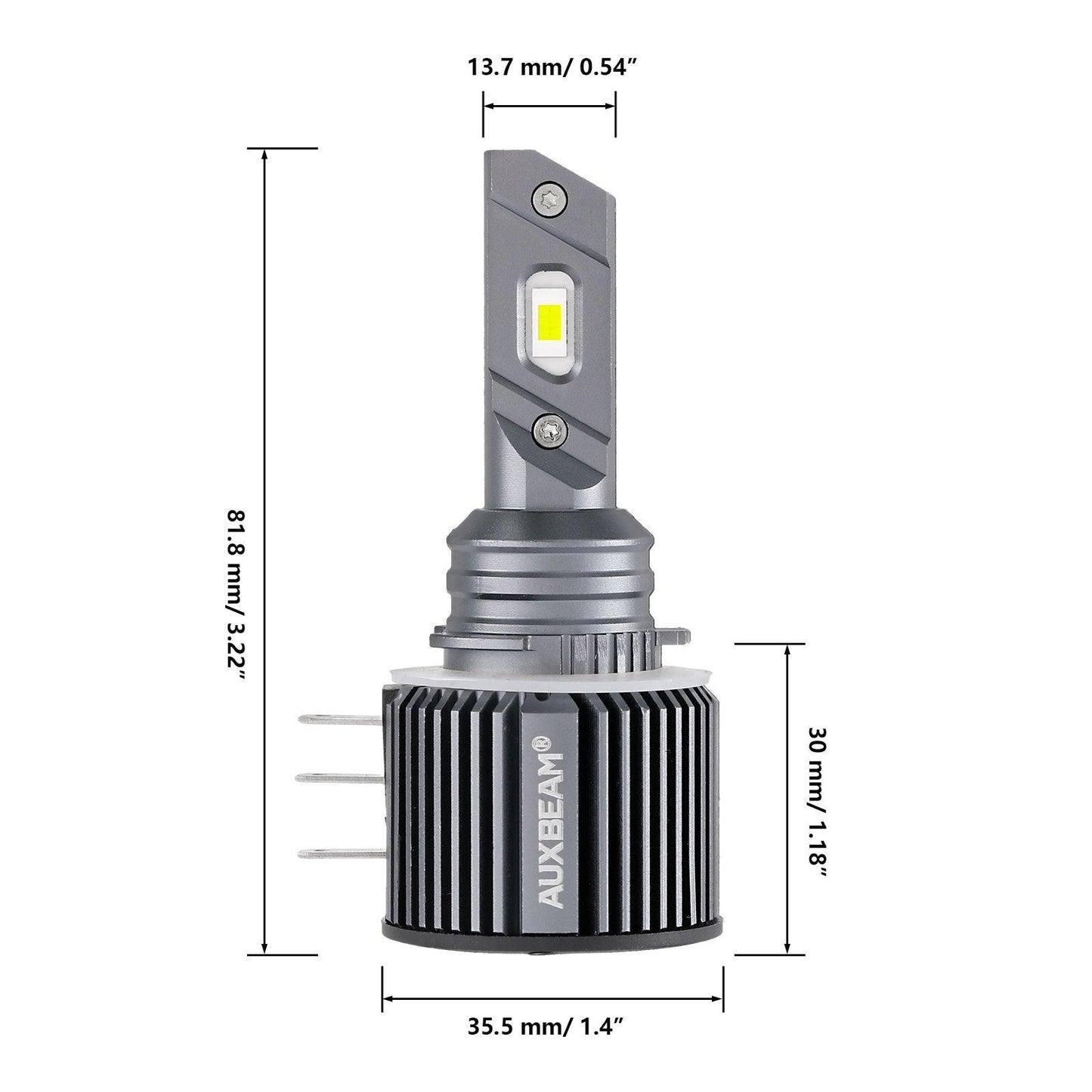 Bombillas de faros LED H15 70W 14000LM Luz De Carretera de circulación diurna 6500K blanco frío | 2 bombillas