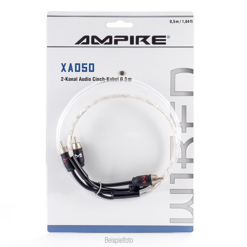 AMPIRE audio cable 100cm, 2-channel, blister packaging