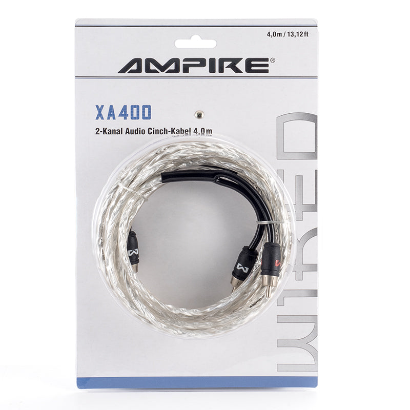 AMPIRE audio cable 400cm, 2-channel, blister packaging