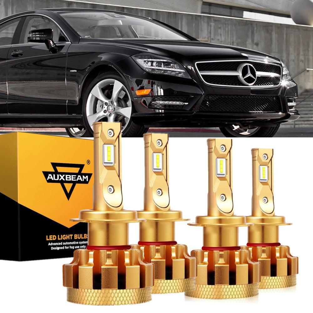 Para Mercedes-Benz CLS550 2007-2011 con faros halógenos serie F-16 Plus bombillas LED Canbus integradas paquete de haz alto y bajo
