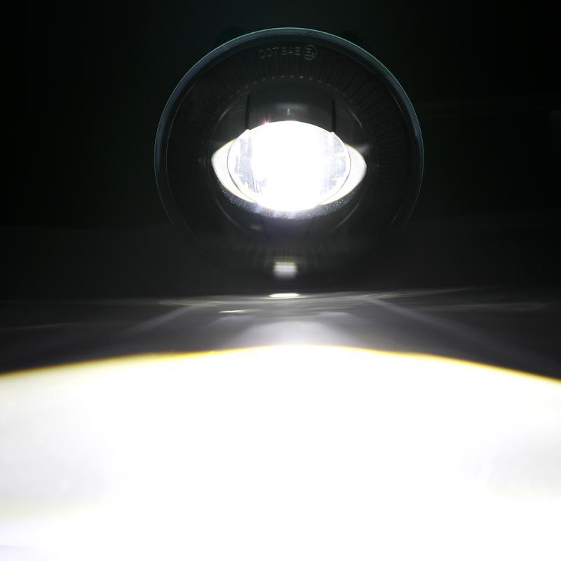 (2pcs/set) 24W Phare Anti-Brouillard LED Rond Noir 5202