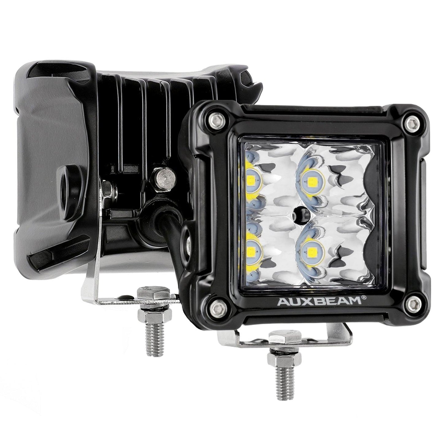 3 Pouces 40W Spot/Flood Beam LED Pods Light et Supports Universels