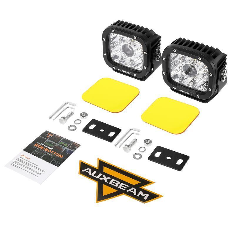 5 Inch 110W White/Amber Spot Light LED Driving Lights with Additional Amber Covers