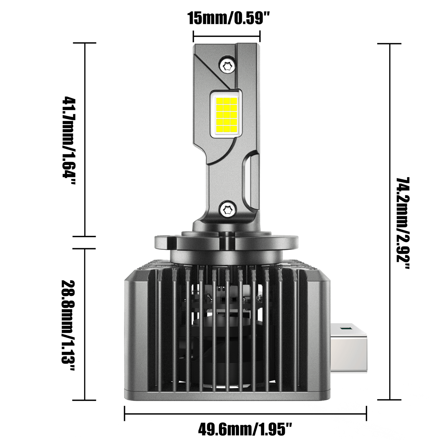 🆕Bombillas LED para faros delanteros D1 D1S D1R 70W 22000LM HID de repuesto 6500K blanco frío | 2 bombillas