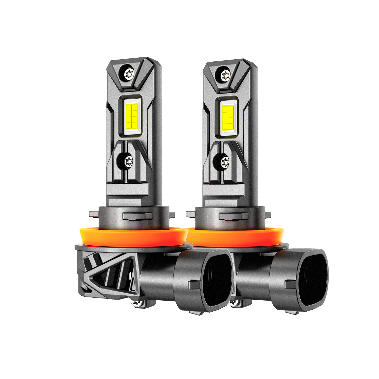 🆕H11+H11 LED Headlight Bulb 90W 22000LM Q26S Series 1:1 Same OEM Size 6500K Cool White | 4 Bulbs
