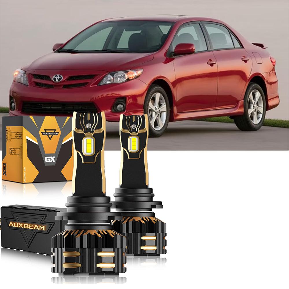 Para Toyota Corolla 2009-2013 9005 9006 Paquete de bombillas LED para faros delanteros