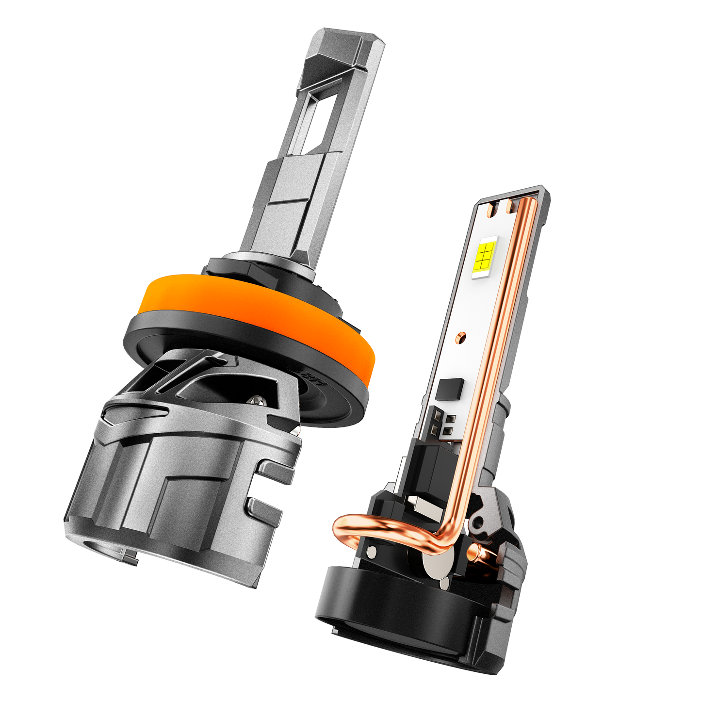 🆕H11+H11 LED Headlight Bulbs 100W 22000LM F18 Series 1:1 Mini Size 6500K Cool White | 4 Bulbs