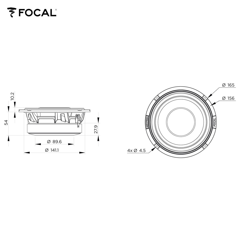 FOCAL Bass-Lautsprecher K2 POWER M-Serie, 16.5cm