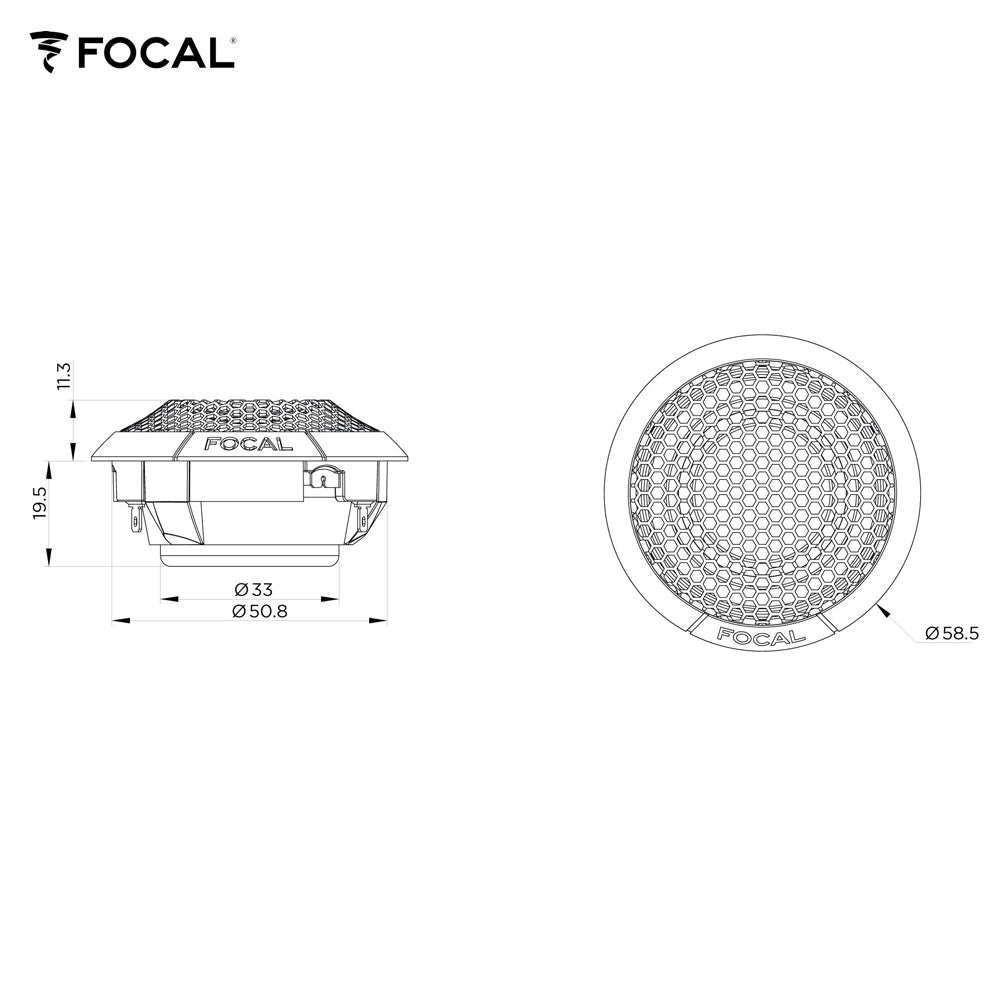 FOCAL K2 POWER EVO series compo speakers, 16.5cm, 2 Ohm