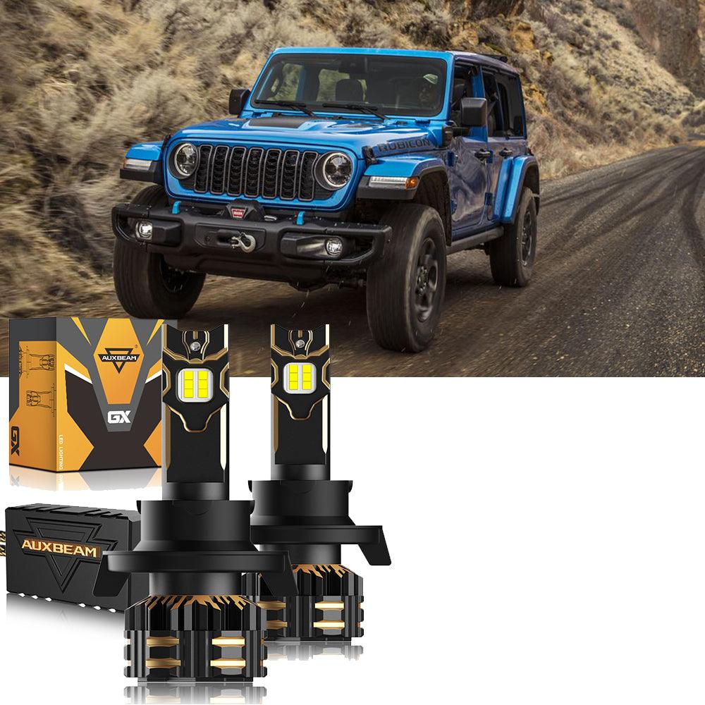For 2007-2009 Jeep Wrangler H13 LED Headlight Bulbs