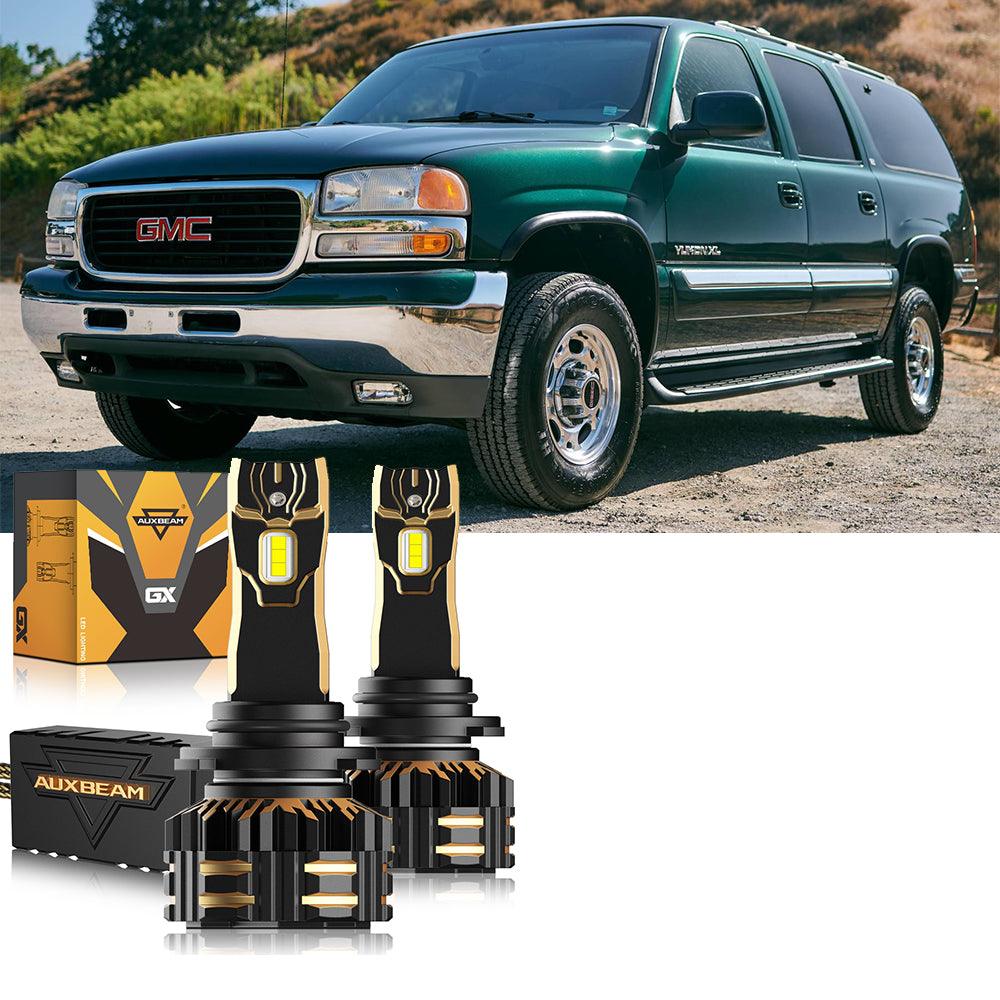 For 2000-2001 GMC Yukon XL 1500 9005 9006 LED Headlight Bulbs Bundle