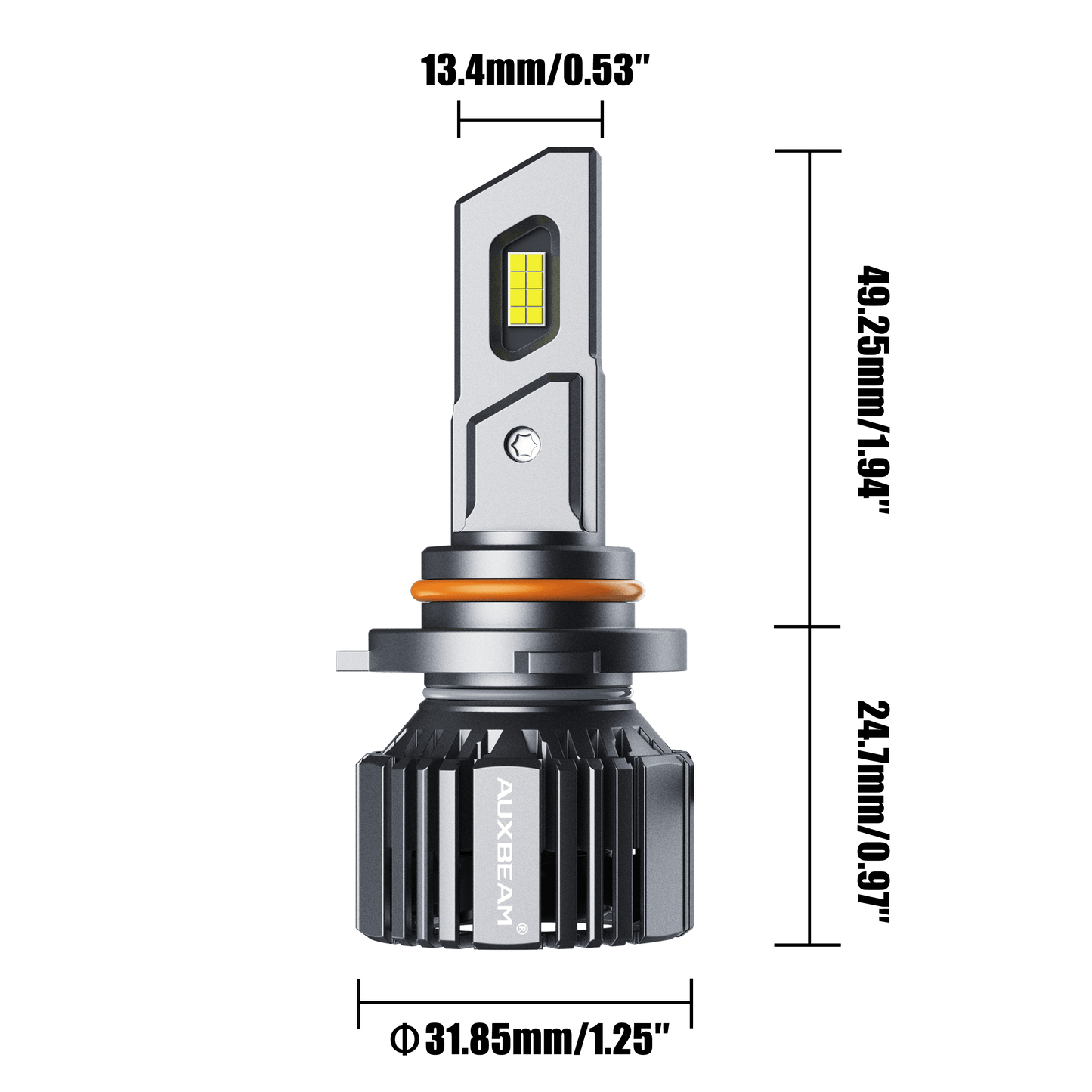20% Smaller Size F15 Series 20000LM 90W LED Headlight Bulbs 6500K Cool White