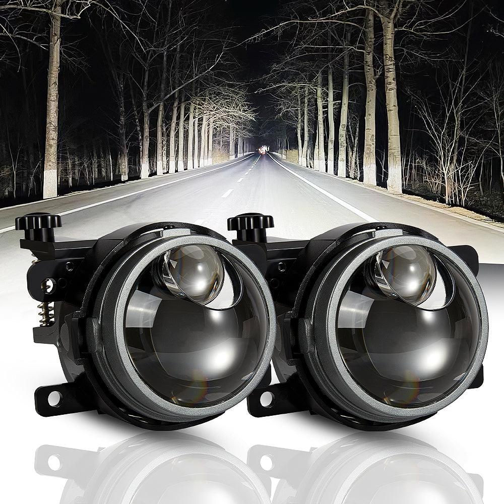 🆕3 Inch 86W Bi-LED Projector Lens Fog Light 6000K Hyperboloid Lens Fog Light With High Beam Auxiliary For Toyota/Honda | 2 PCS/Set