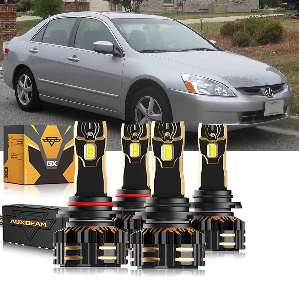 For 2003 Honda Accord 9005 9006 LED Headlight Bulbs Bundle