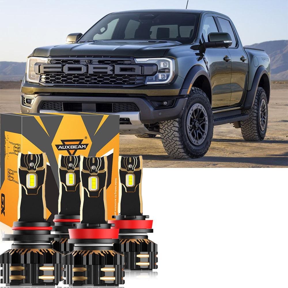 Para Ford Ranger 2019 9005 H11 Paquete de bombillas LED para faros delanteros
