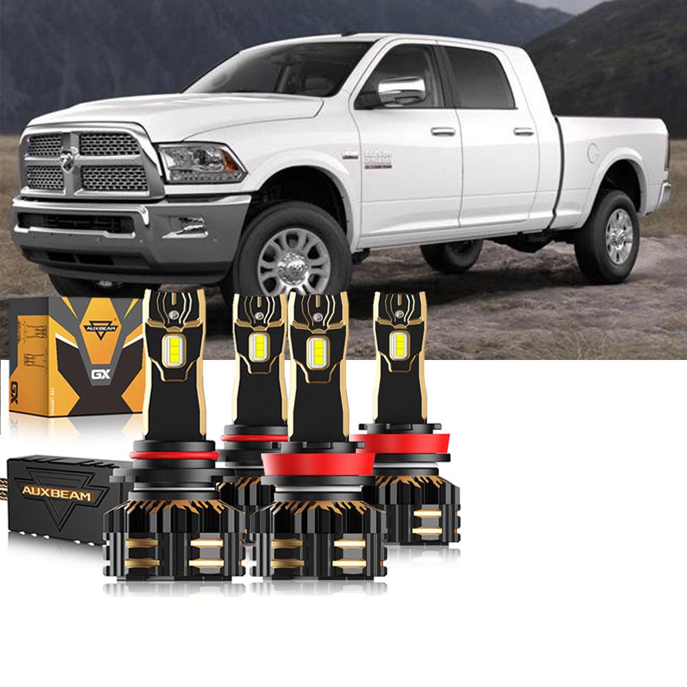 For 2018-2019 Ram 2500 (without projector-type headlights) 9005 h11 LED Headlights Bulbs Bundle