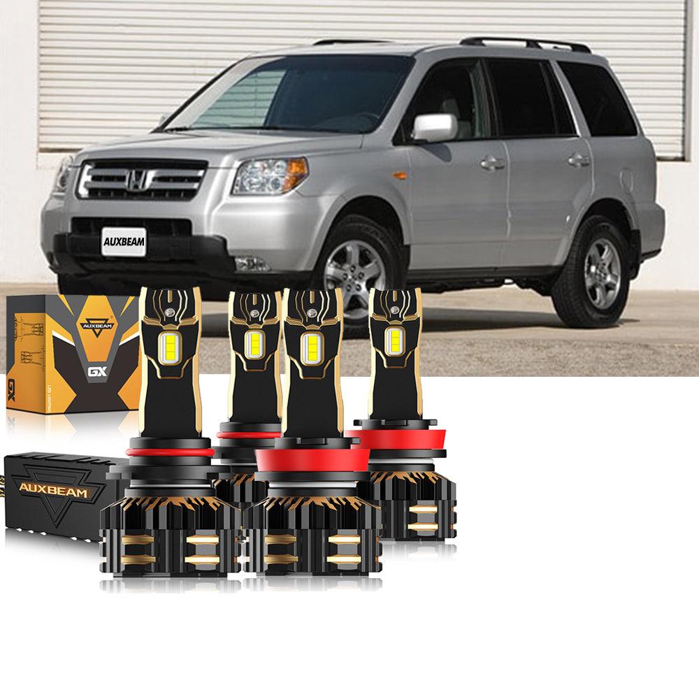 For 2006-2019 Honda Pilot 9005 H11 LED Headlight Bulbs Bundle