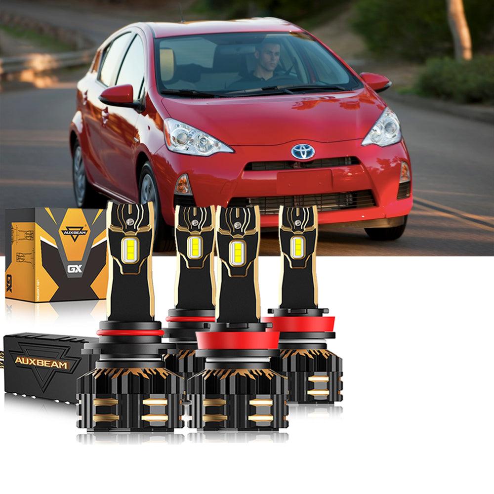 For 2012-2014 Toyota Prius C 9005 H11 LED Headlight Bulbs Bundle