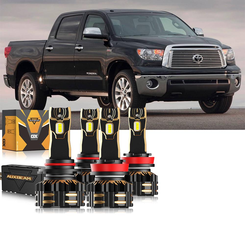 Para Toyota Tundra 2007-2013 9005 H11 Paquete de bombillas LED para faros delanteros