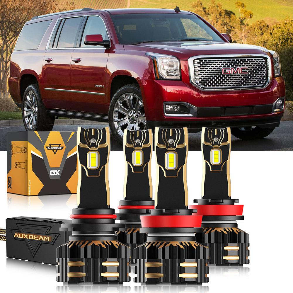 For 2015-2019 GMC Yukon Halogen 9005 H11 LED Headlight Bulbs Bundle