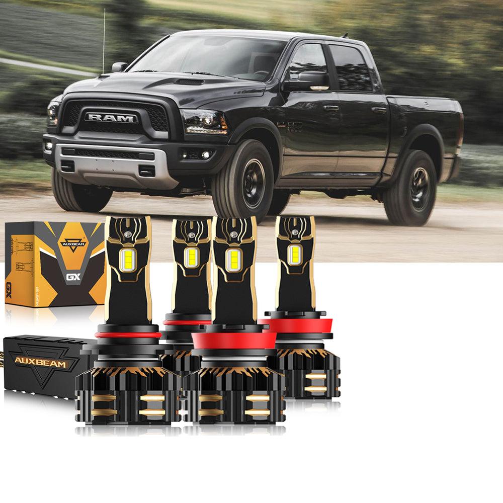 For 2015 Ram 1500 (without projector-type headlights) 9005 H11 LED Headlight Bulbs Bundle