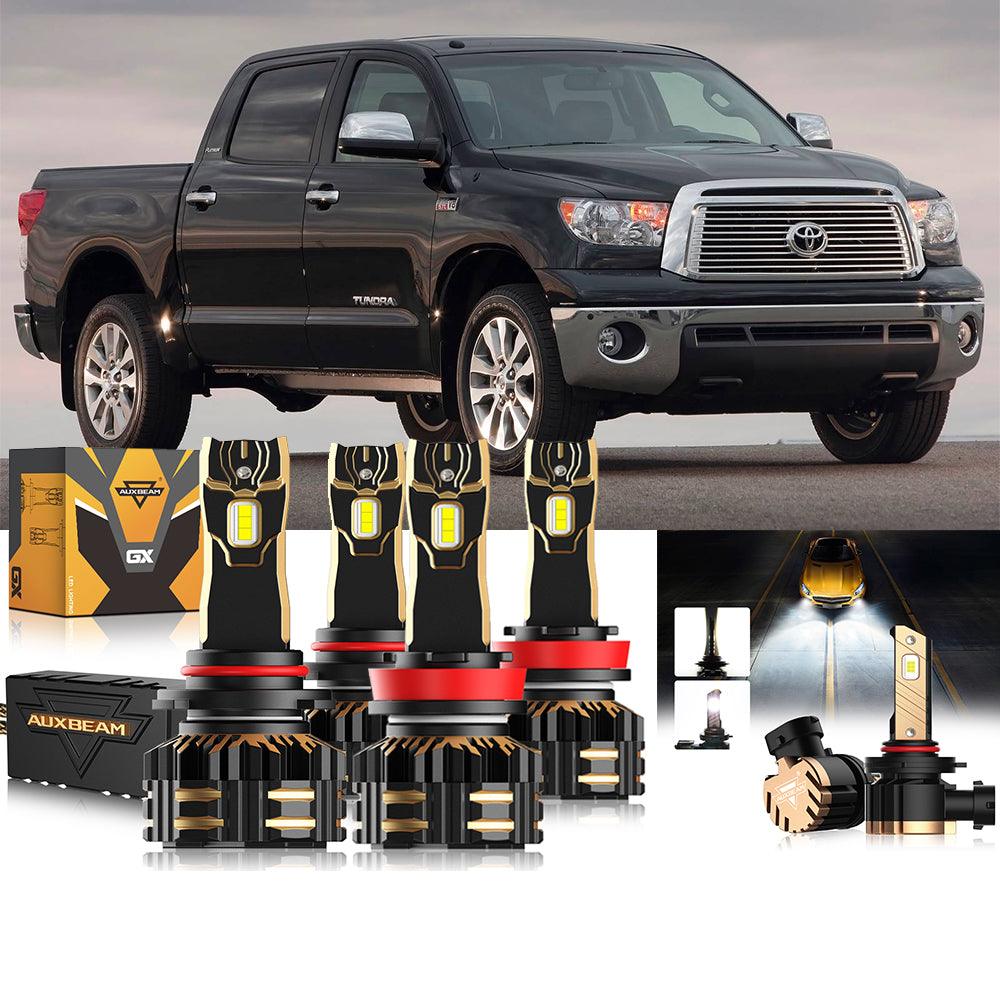 Para Toyota Tundra 2007-2013 9005 H11 Paquete de bombillas LED para faros delanteros