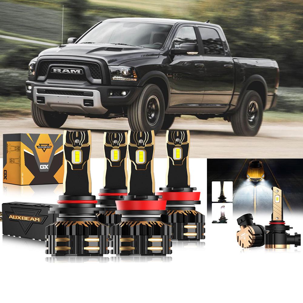 For 2015 Ram 1500 (without projector-type headlights) 9005 H11 LED Headlight Bulbs Bundle