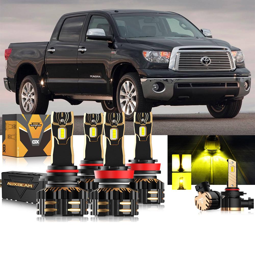 Para Toyota Tundra 2007-2013 9005 H11 Paquete de bombillas LED para faros delanteros