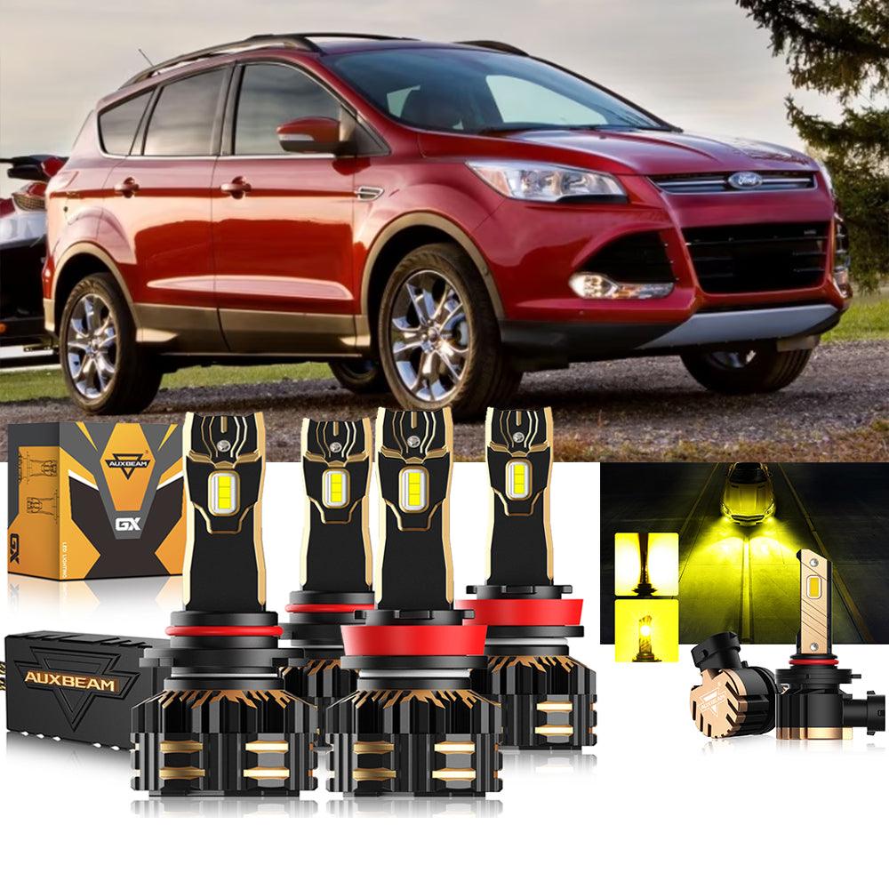 Para Ford Escape 2013-2016 9005 H11 Paquete de bombillas LED para faros delanteros