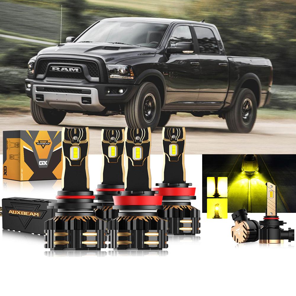 For 2015 Ram 1500 (without projector-type headlights) 9005 H11 LED Headlight Bulbs Bundle