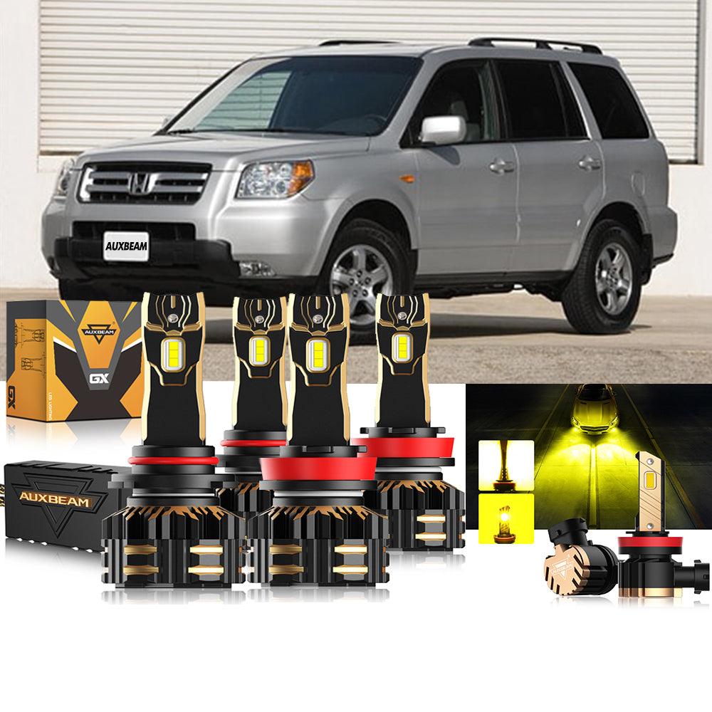 For 2006-2019 Honda Pilot 9005 H11 LED Headlight Bulbs Bundle