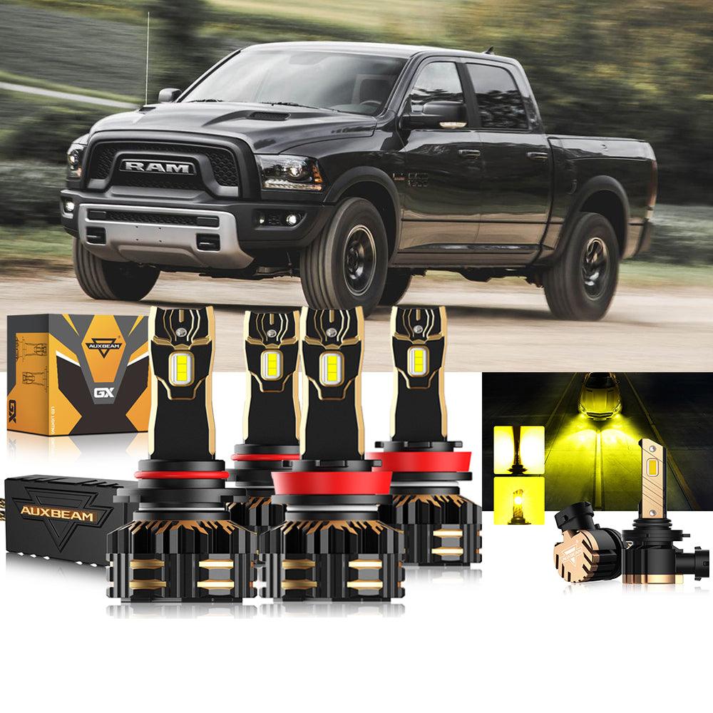 For 2015 Ram 1500 (without projector-type headlights) 9005 H11 LED Headlight Bulbs Bundle