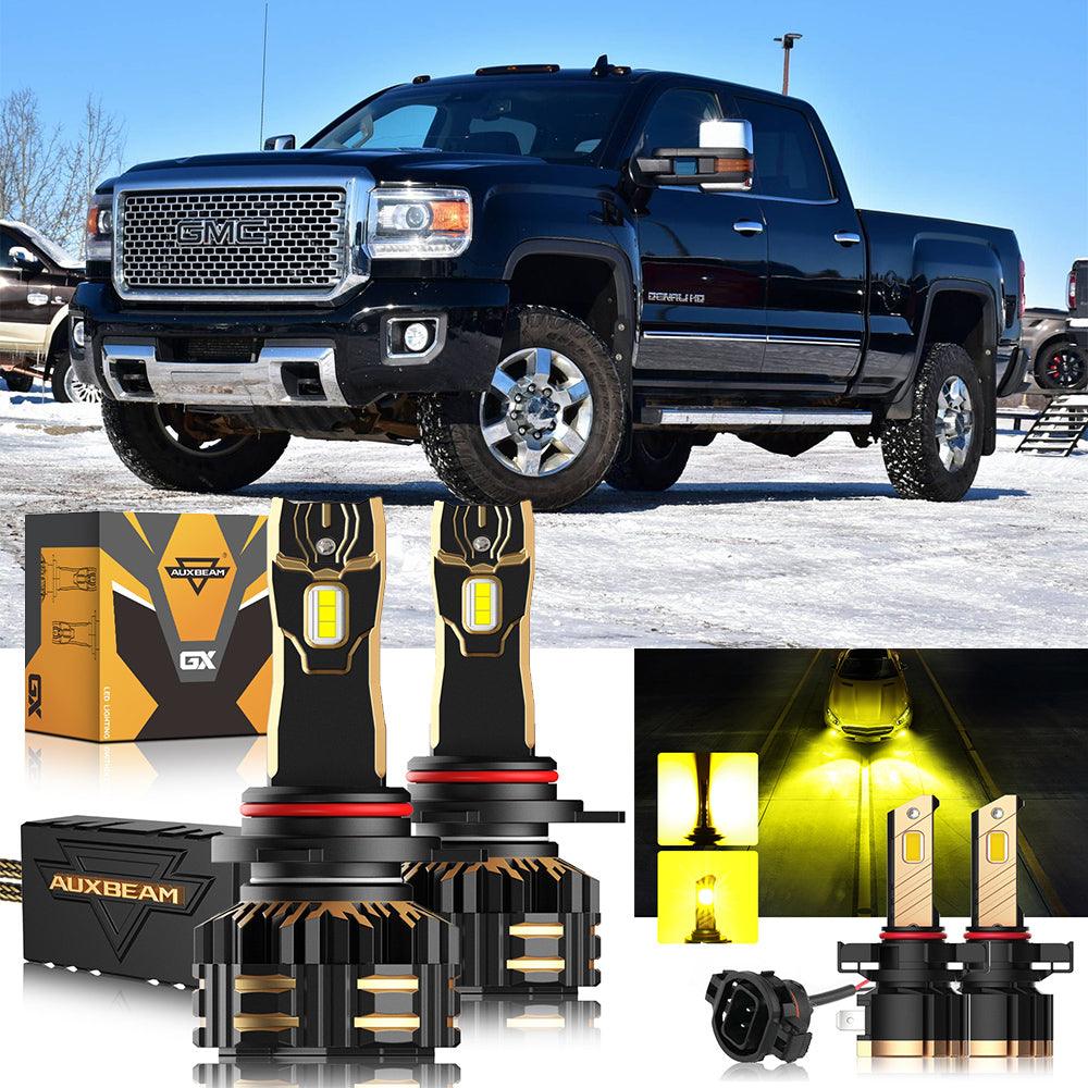 For 2015 GMC Sierra 3500 HD 9012 LED Headlight Bulbs