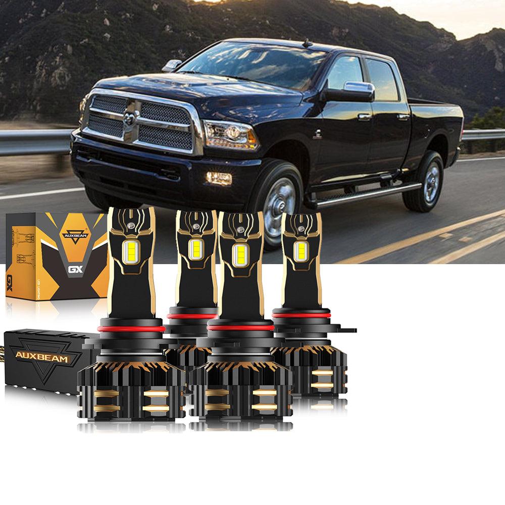 For 2013-2015 Ram 2500 (with projector-type headlights) 9005 9012 LED Headlight Bulbs Bundle