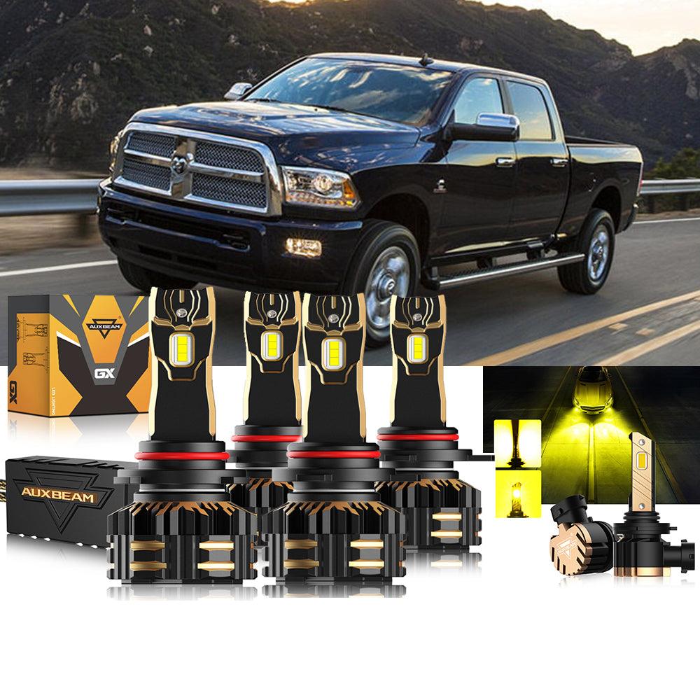For 2013-2015 Ram 2500 (with projector-type headlights) 9005 9012 LED Headlight Bulbs Bundle