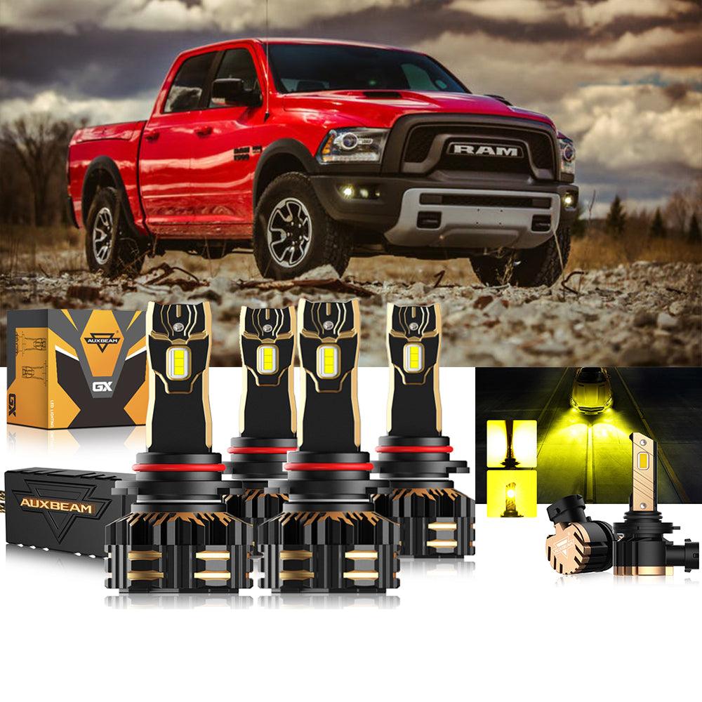 For 2016-2017 Ram 1500 (with projector-type headlights) 9005 9005 LED Headlight Bulbs Bundle
