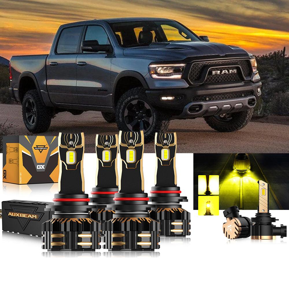 For 2018-2019 Ram 1500 (with projector-type headlights) 9005 9005 LED Headlight Bulbs Bundle