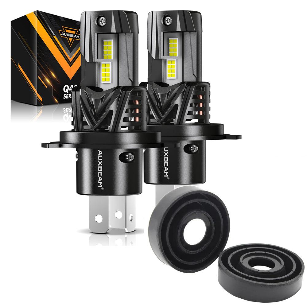 🆕H4/9003 LED Headlight Bulbs Q40 Series Ultra-High Brightness 120W 30000LM 6500K Cool White | 2 Bulbs