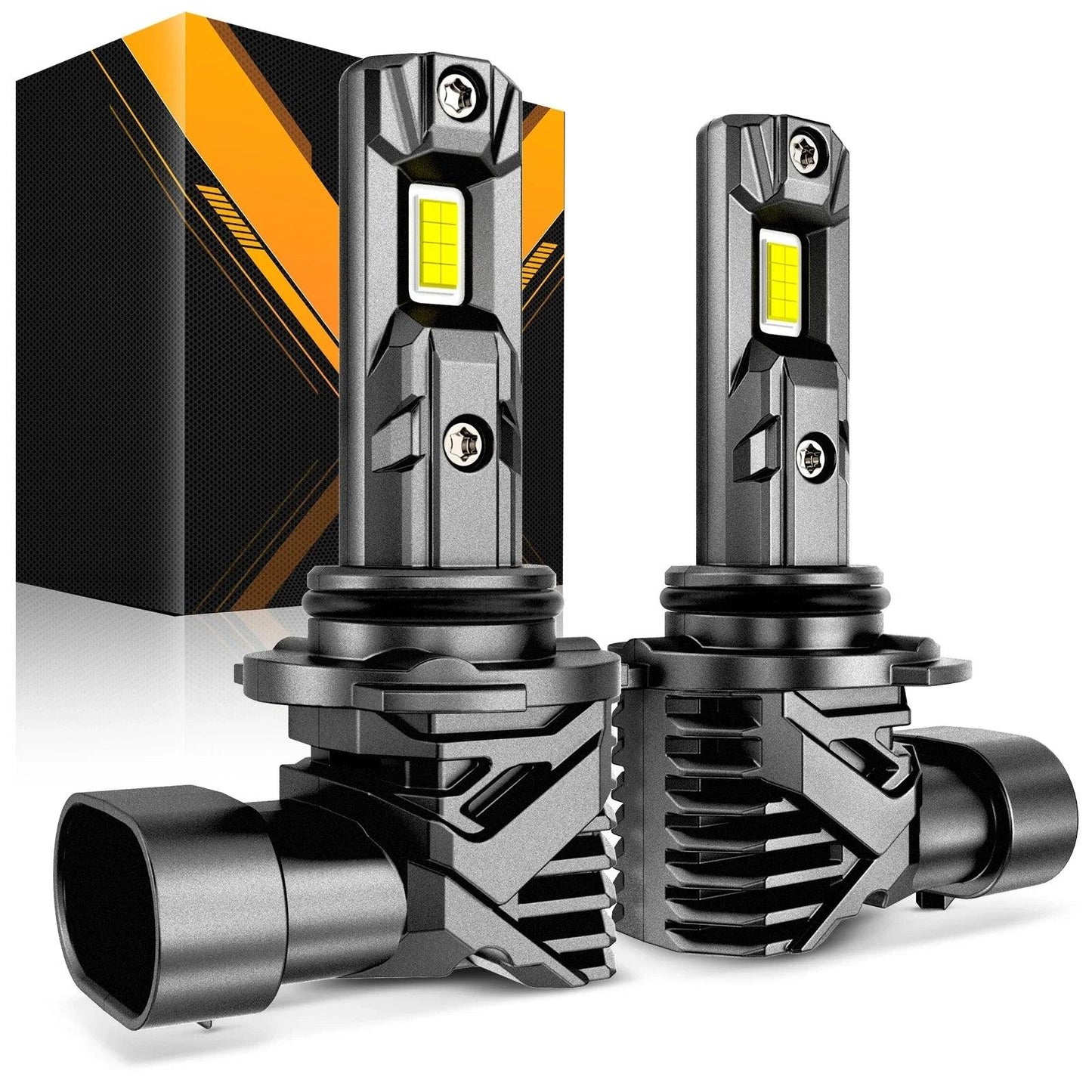 AUXBEAM FANLESS & WIRELESS 18000LM 60W LED HEADLIGHT BULBS/FOG LIGHTS Bulbs 6500K COOL WHITE Q15 Series