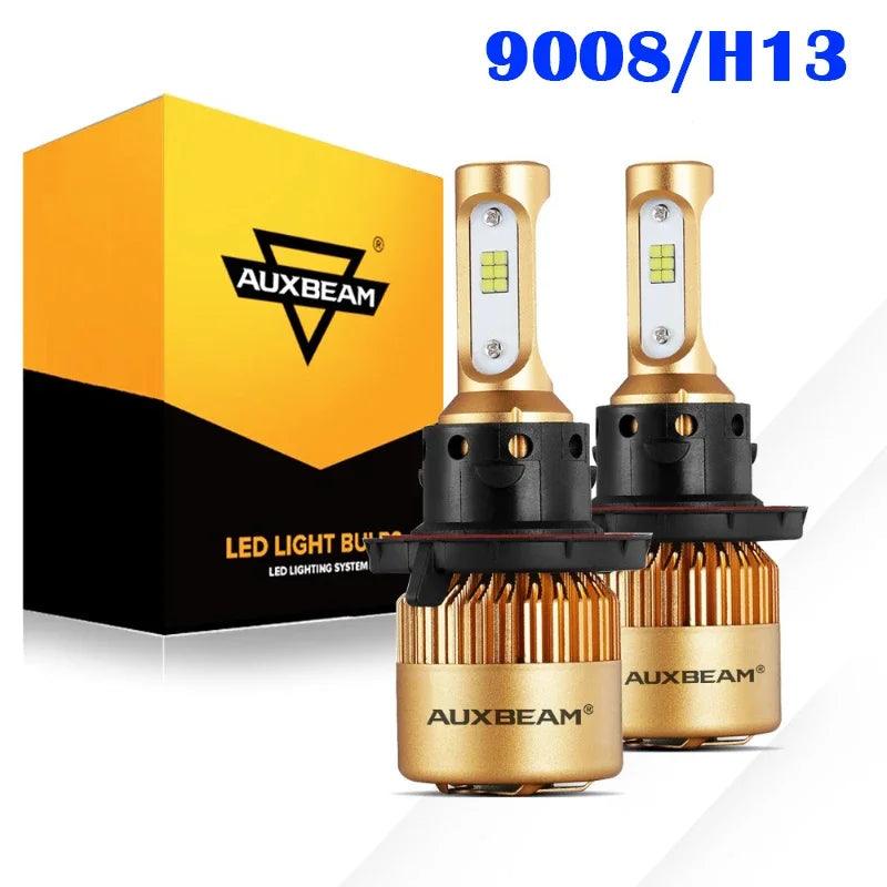 AUXBEAM 1pair 72W 8000LM CSP Car LED HeadLight Bulbs Fog Light 9003/H4/9007/9008/H13/H1/880/881