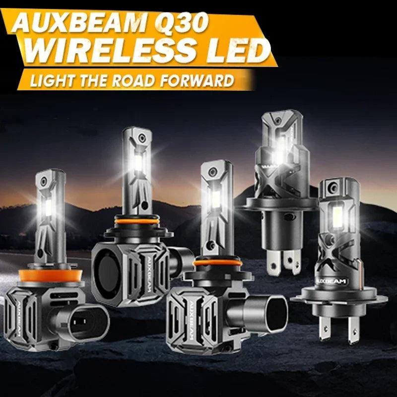 AUXBEAM 2pcs Q30 Series 110W 24000LM Wireless LED Headlight Bulbs