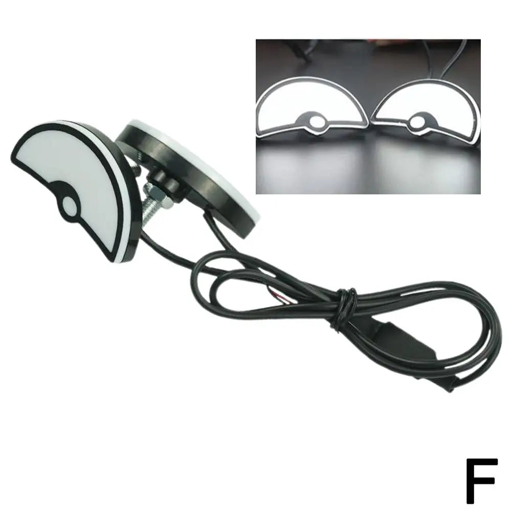 Universal Motorcycle LED Devil'Eyes Lights Demon Eyes Headlight Motorcycle Mini Projector Lens Lamp Car Decoration Lights