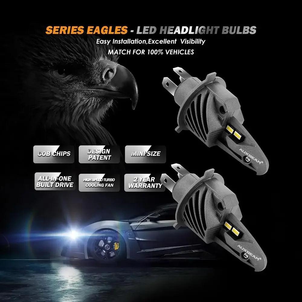 AUXBEAM H4 H11 LED Car Headlight Bulbs Waterproof 50W 6500K 5000lm 9012 LED Bulbs Driving Light Bulbs Series F-P20